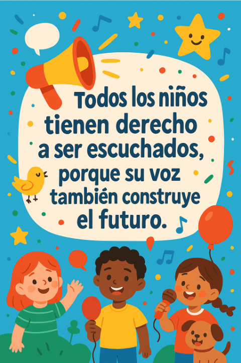 frases cartel pancarta de los derechos del niño 1