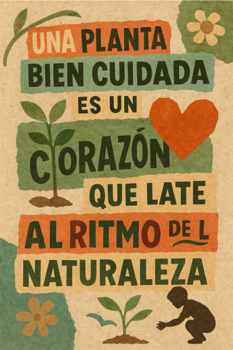 frases para un cartel sobre el cuidado de las plantas 11