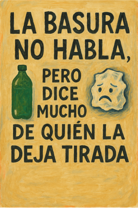 frases sobre no tirar basura para cartel de niños 1