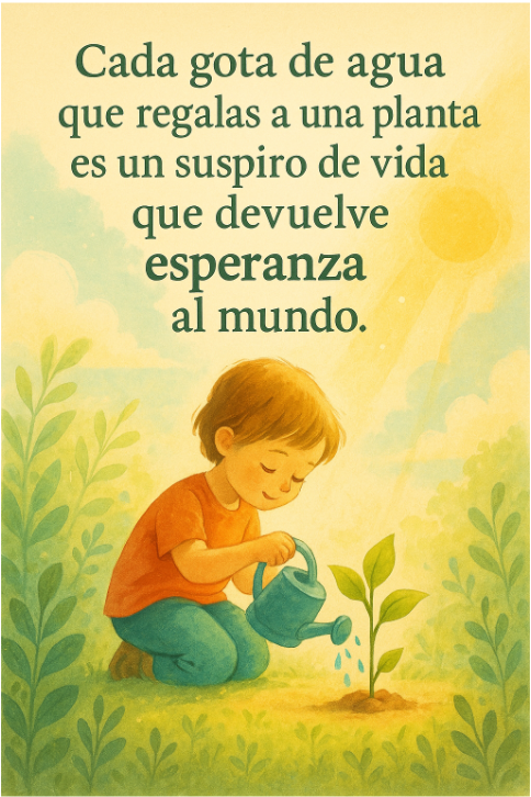 Frases para un cartel sobre el cuidado de las plantas 1