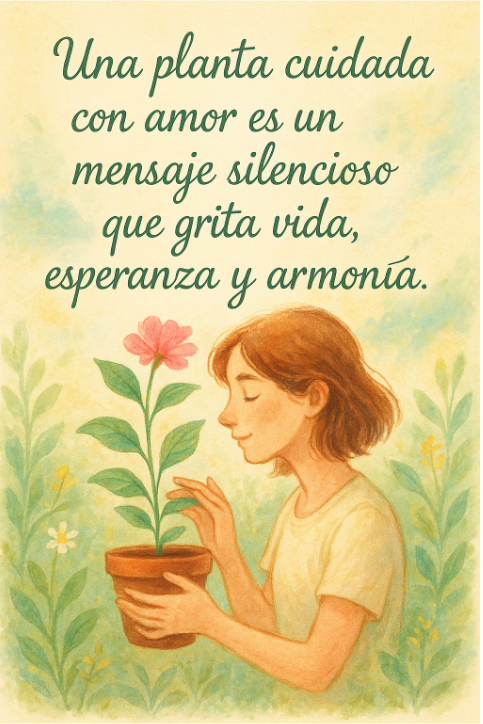 Frases para un cartel sobre el cuidado de las plantas 3