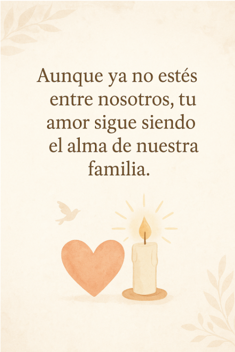 Frases de cartel para recordar a un ser querido fallecido en boda 2