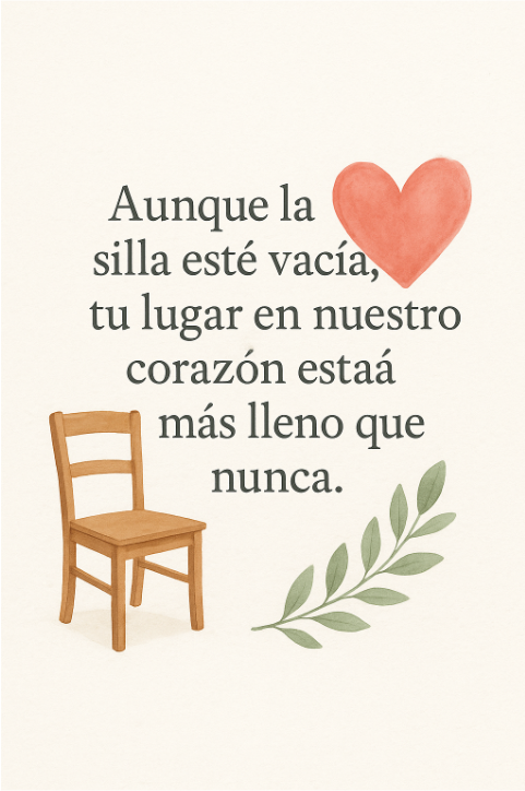 Frases de cartel para recordar a un ser querido fallecido en boda 6